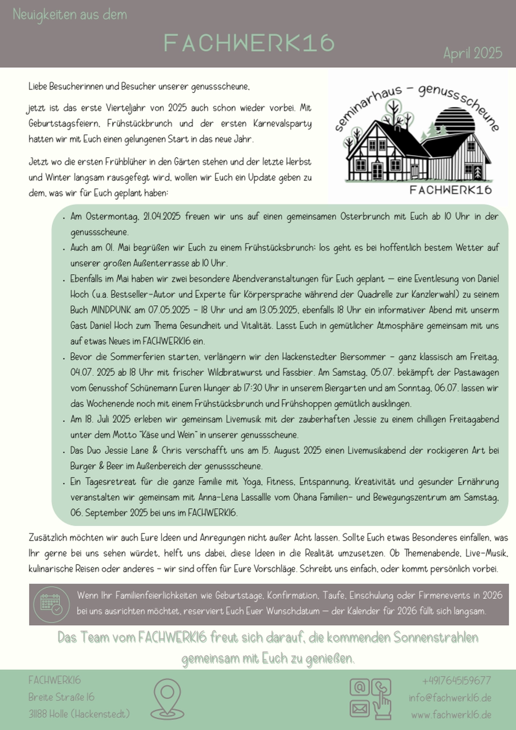 FACHWERK16, Seminarhaus, Verkaufsautomaten, Kaffeeautomaten und eine Blackbox