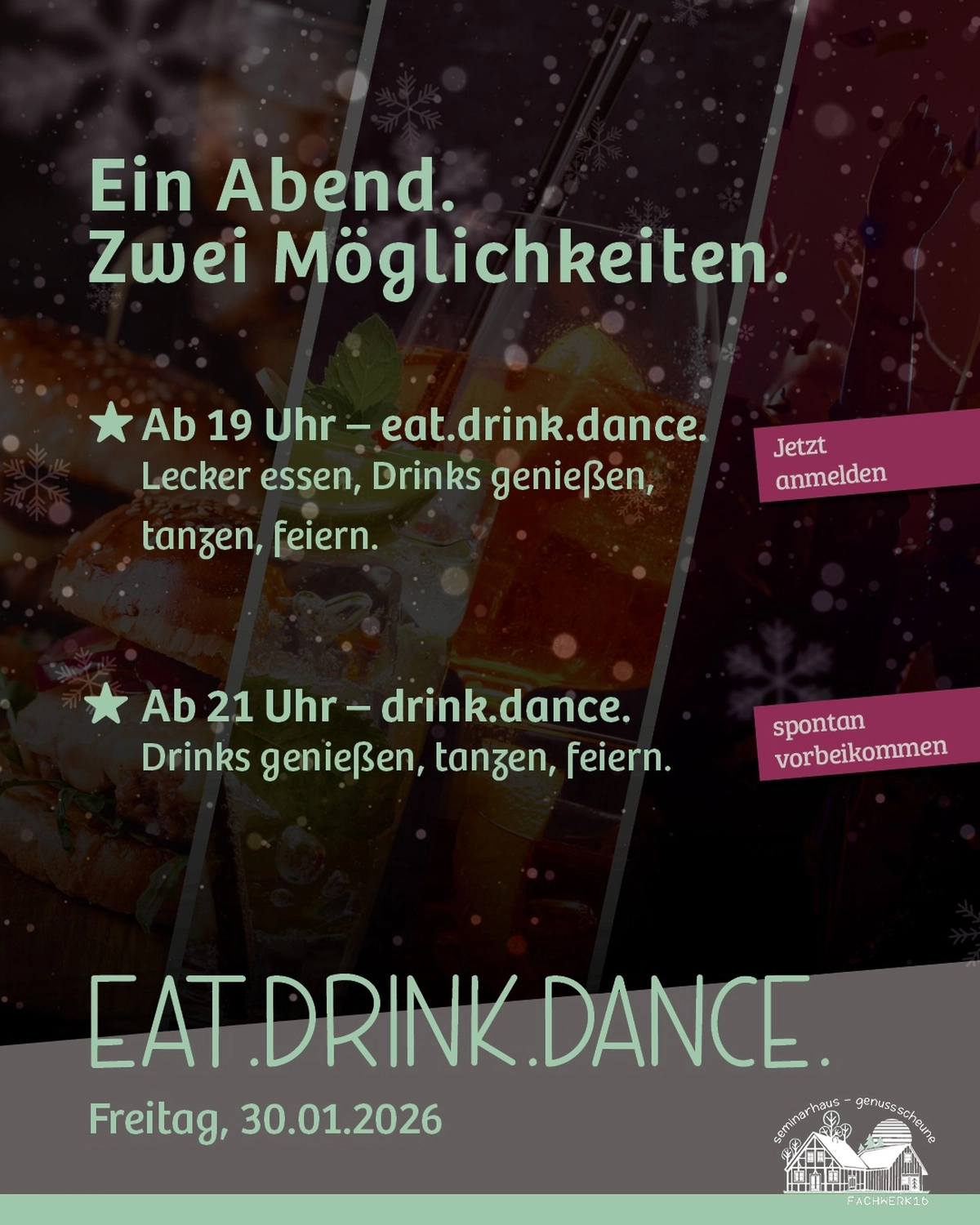 Fachwerk16, Seminarhaus, weiße Möbel Tisch und Hocker