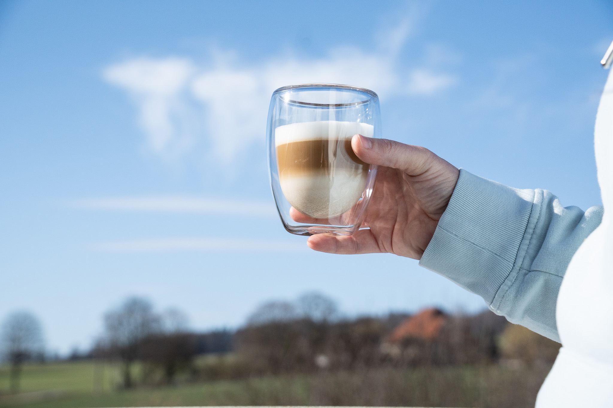 Kaffeepause mit Blick über die Felder rund um Holle